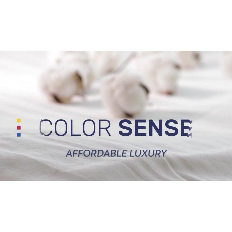 Color Sense 100% Cotton 300TC Ultra-Soft & Silky Wrinkle-Resistant Sheet Set