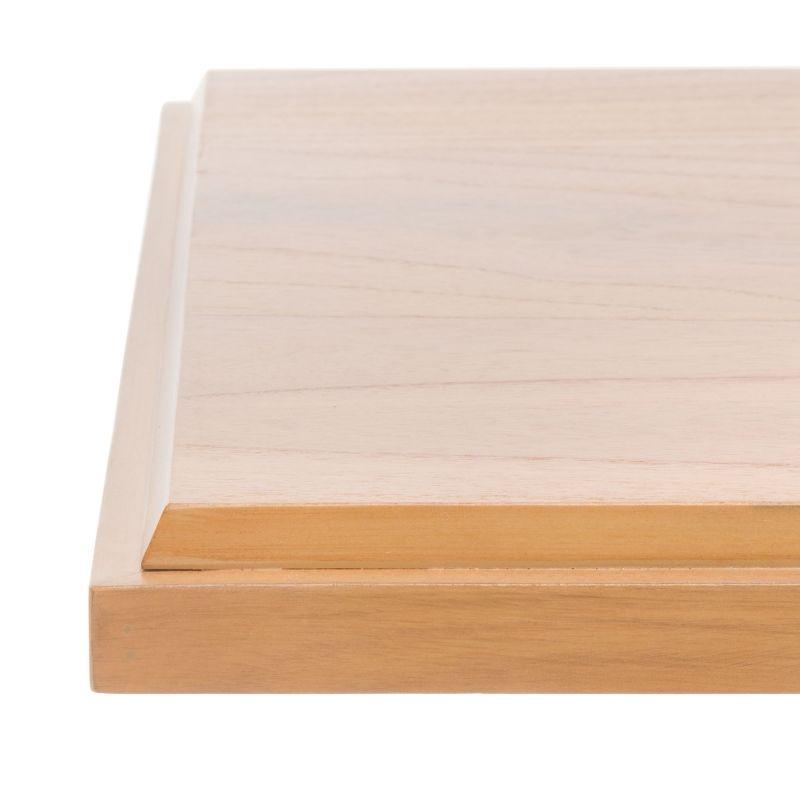 Suette 2 Shelf Accent Table - ACC5001A - Natural/Walnut - Safavieh