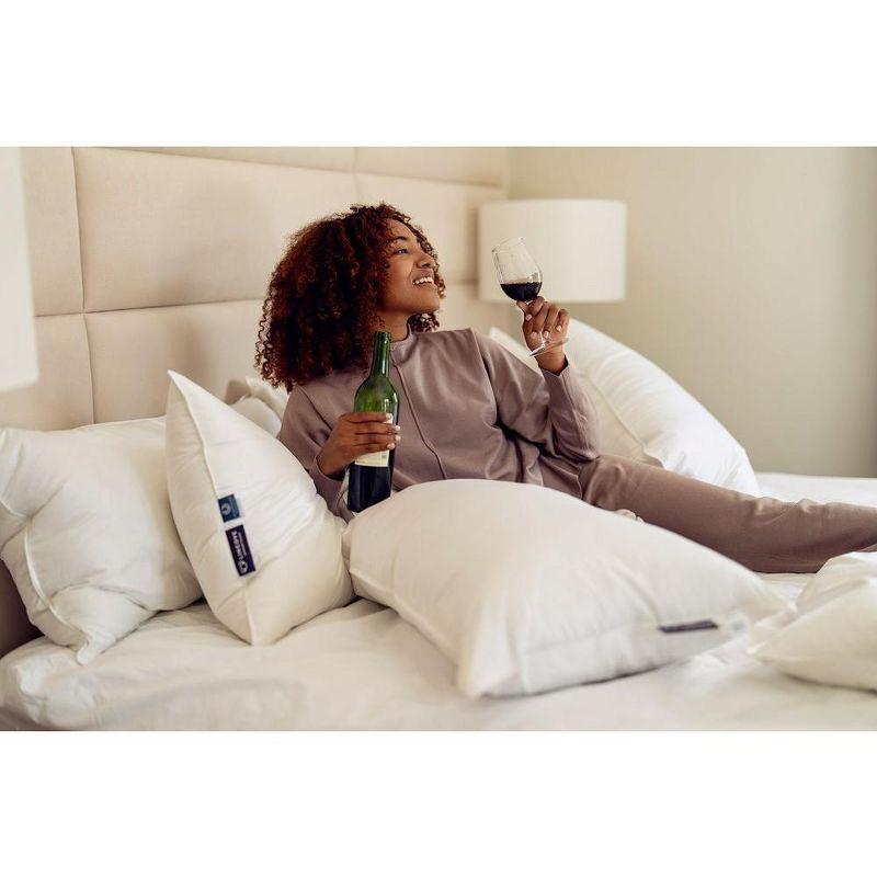 Lincove® Lincove Down & Feather Bed Pillows - Luxury Hotel Collection - 100% Cotton - 2 Pack