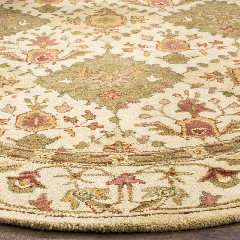 Antiquity AT57 Hand Tufted Indoor Area Rug - Beige - 3'6" Round - Safavieh