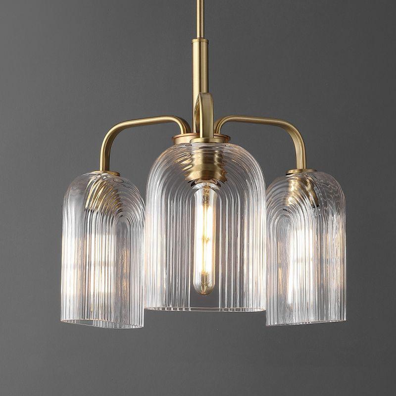 Romeyn 3 Light 21" Pendant - Gold/Clear - Safavieh.