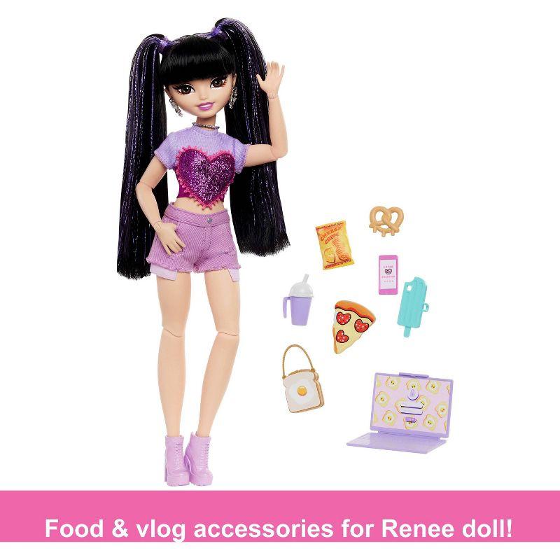 Barbie 12.7" Dream Besties Renee Fashion Doll with 11pc Food Themed Accessories