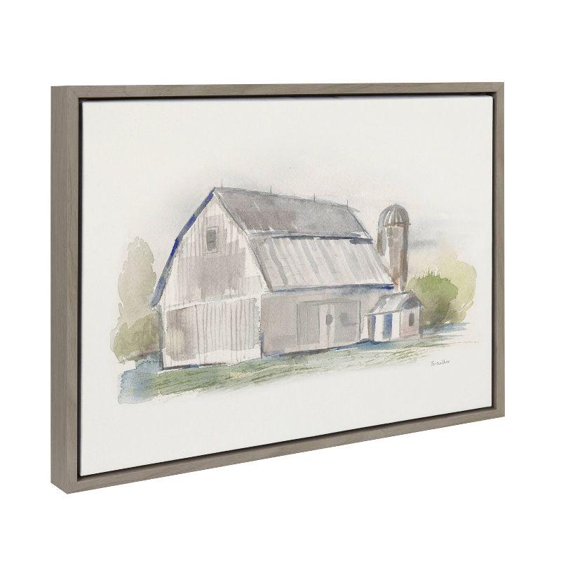 18" x 24" Sylvie Barn 2 Framed Canvas by Patricia Shaw Gray - Kate & Laurel All Things Decor