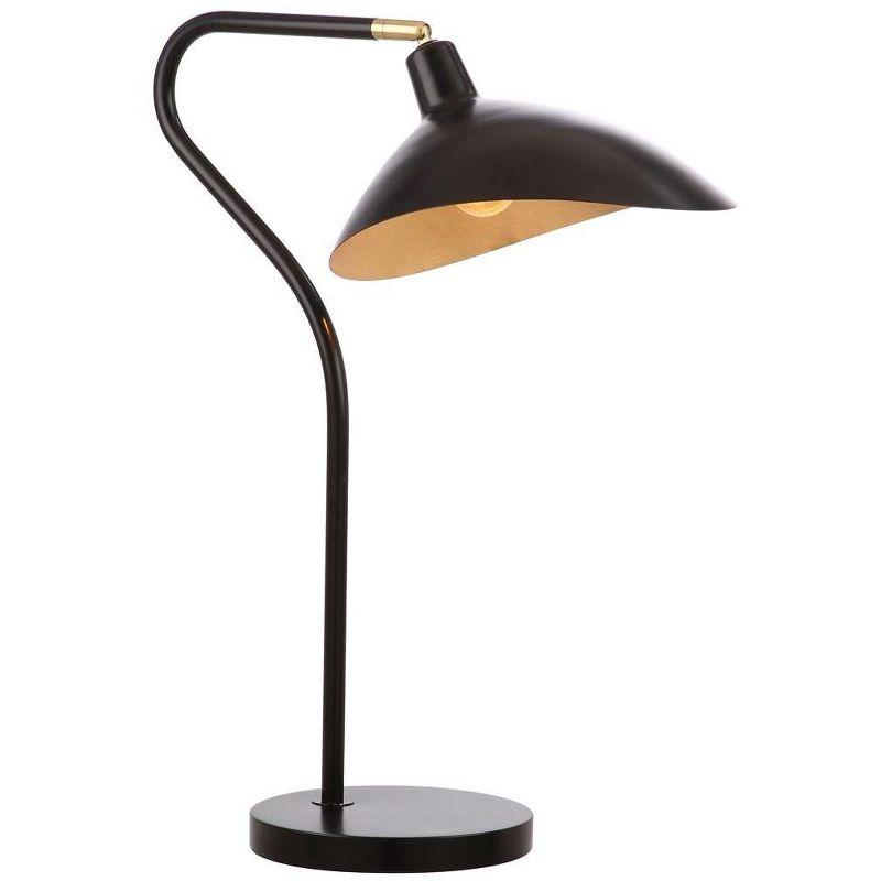 Giselle 30 Inch Black Adjustable Metal Table Lamp