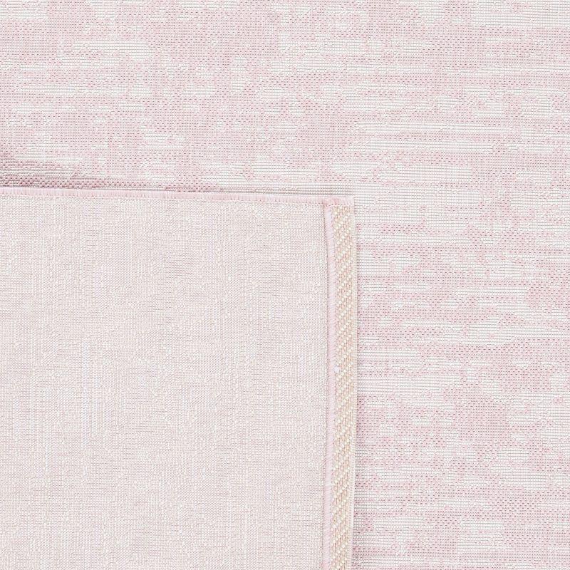 Courtyard CY8452 Power Loomed Indoor and Outdoor Accent Rug - Pink/Ivory - 2'7"x5' - Safavieh