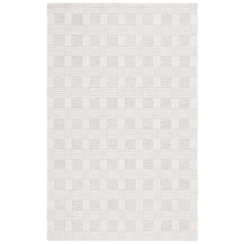 Ivory Hand Tufted Wool Rectangular 6' x 9' Area Rug