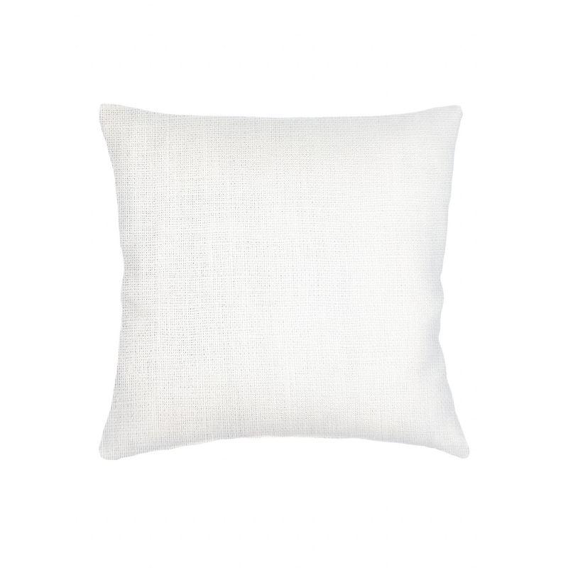 Bright White Linen 20x20 Throw Pillow with Down Alternative