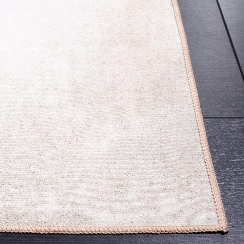 Malibu MBU807 Power Loomed Indoor Machine Washable Area Rug - Beige/Gold - 6'x9' - Safavieh.