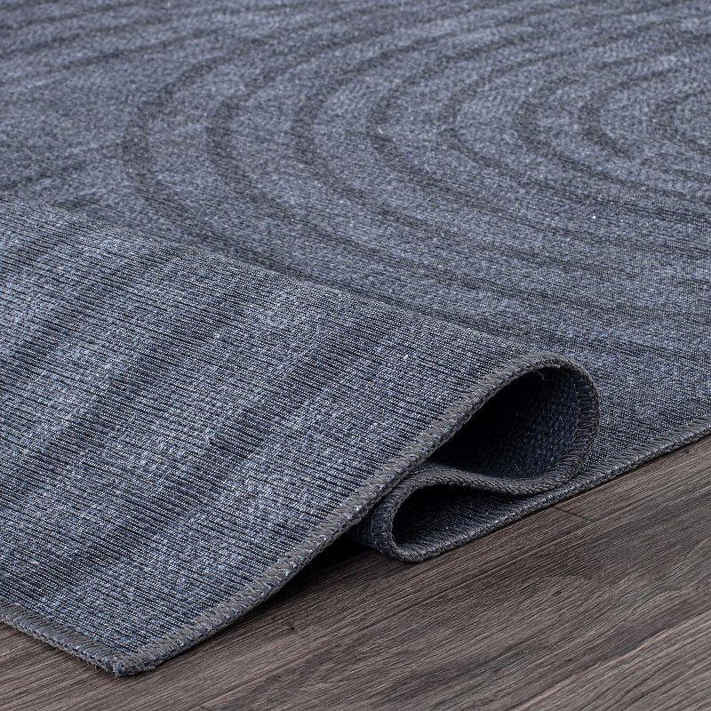 World Rug Gallery Contemporary Lines Machine Washable Area Rug