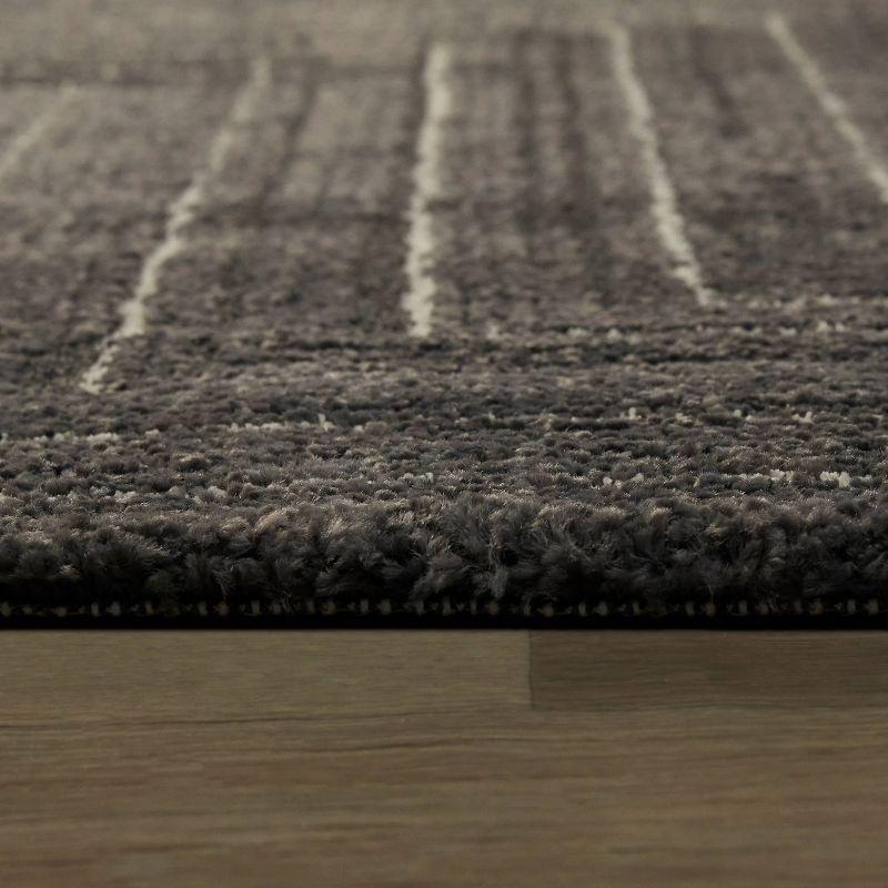 2'7"x7' Carmody Transitional Geometric Rug Gray - Balta Rugs: Indoor Runner, Medium Pile, Fade & Stain Resistant