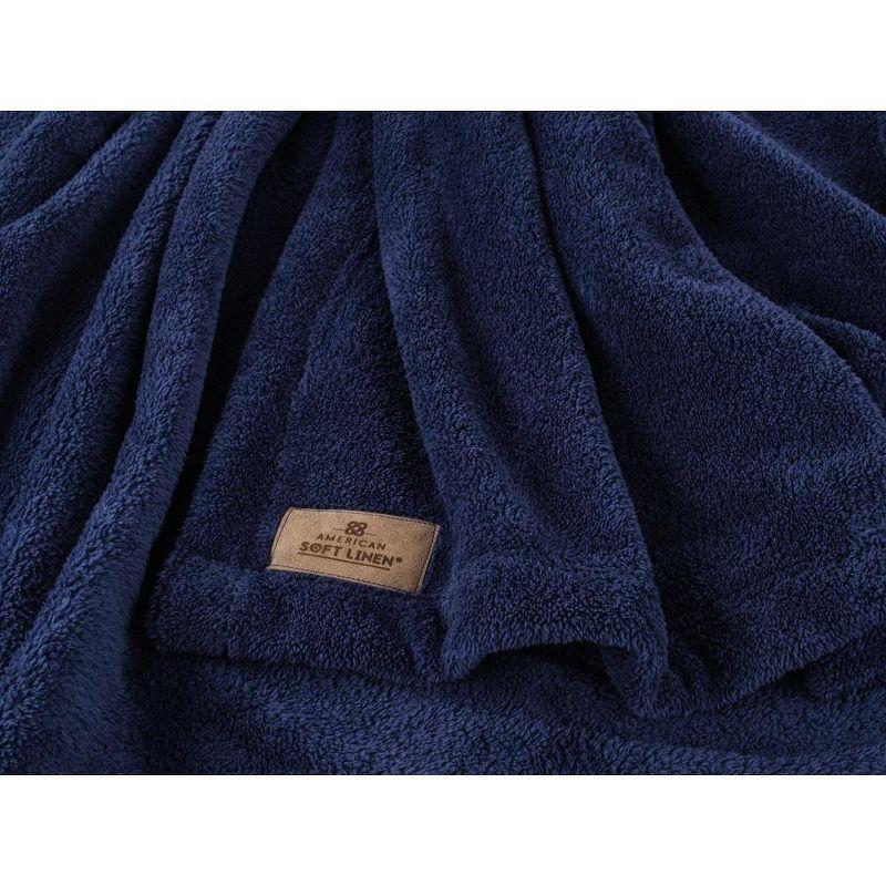 American Soft Linen Edison Knitted Throw Blanket