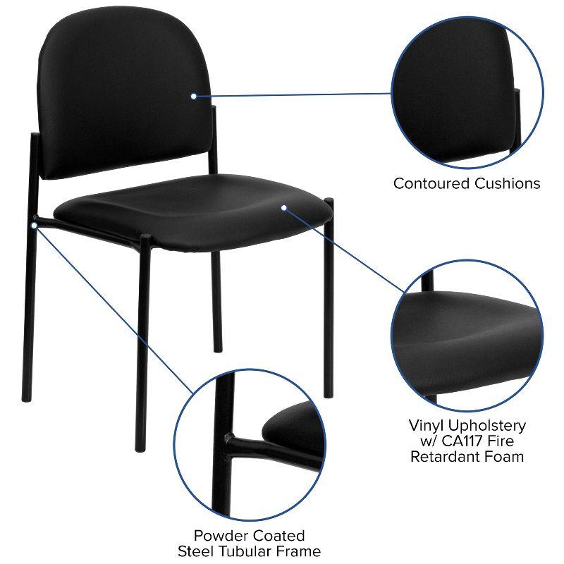 Prather Comfort Stackable Steel Side Reception Chair