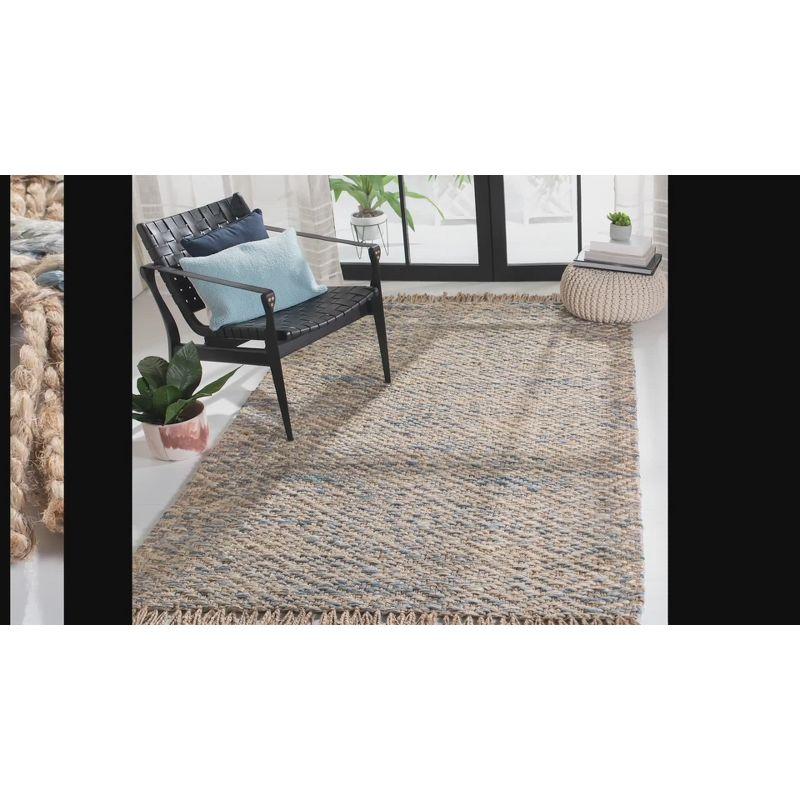 Natural Fiber NF822 Hand Woven Area Rug - Natural/Blue - 8'x10' - Safavieh.