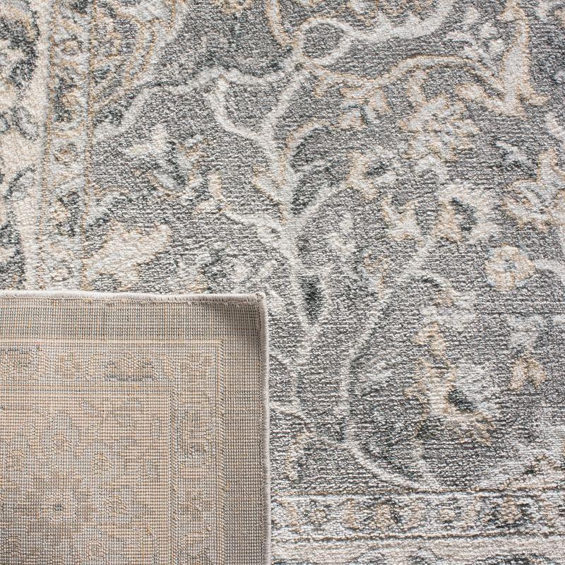 Isabella ISA912 Power Loomed Area Rug - Grey/Dark Grey - 4'x6' - Safavieh.