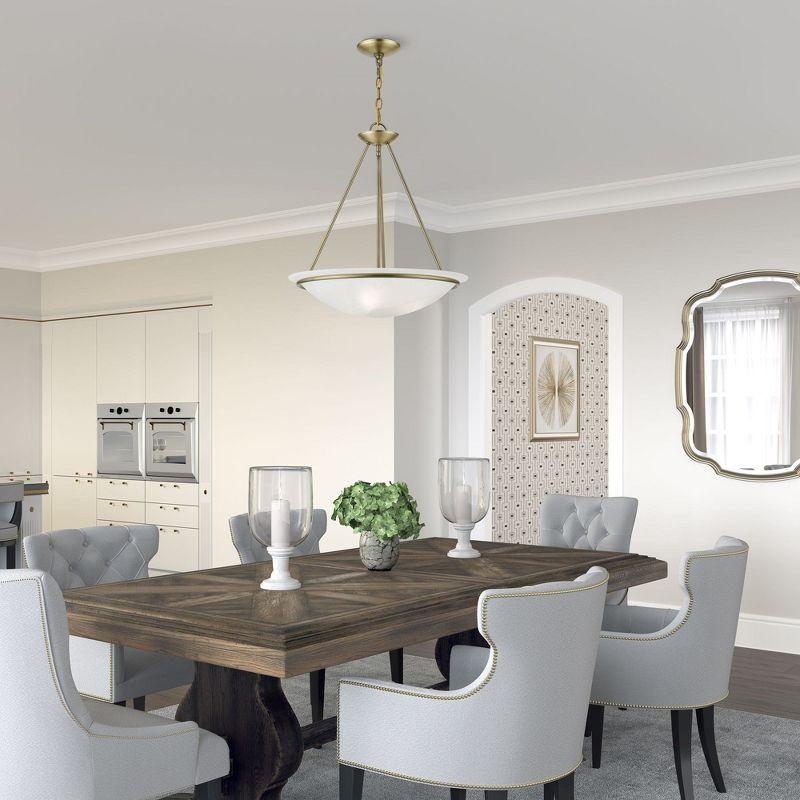 Livex Lighting Newburgh 3 - Light Pendant in  Antique Brass