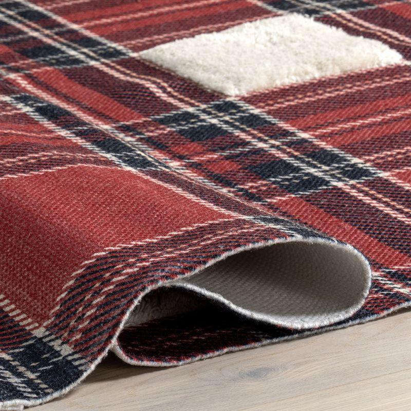 Nuloom Leena High-Low Checkered Plaid Indoor Area Rug