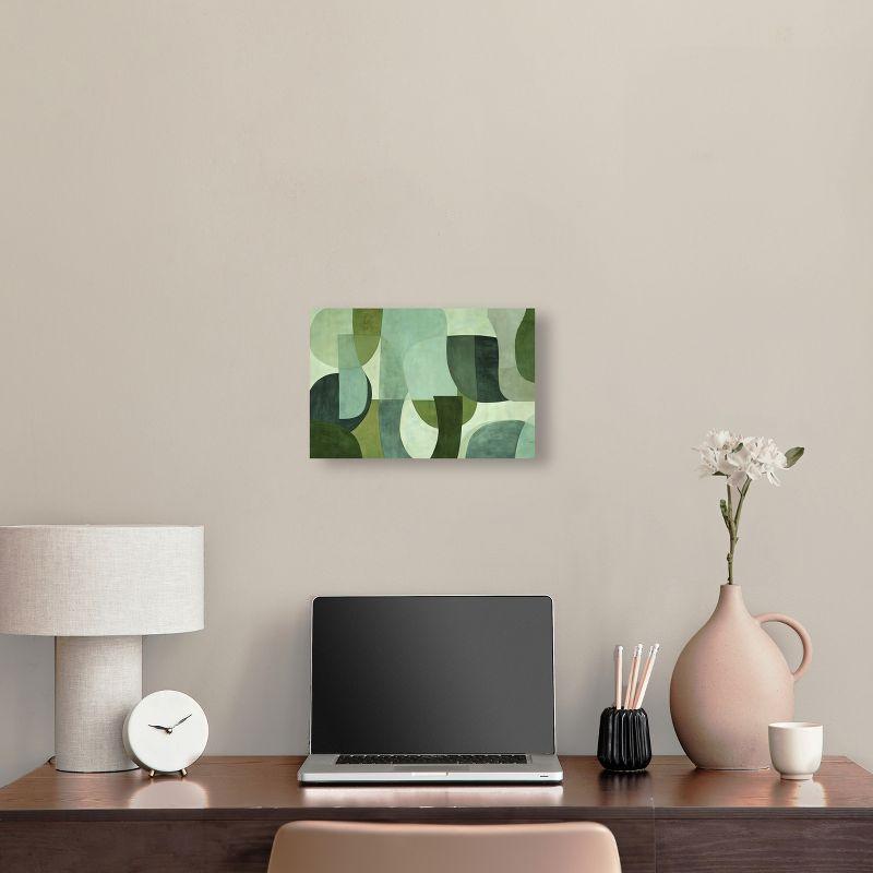 Art Remedy Tualipa Green Abstract Wall Art by Art Remedy