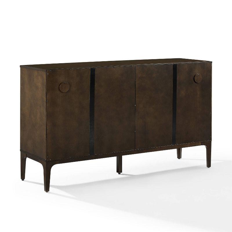 Asher 54" Dark Brown Mid-Century Modern Sideboard