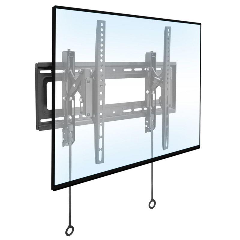 Mount-It! Advanced Tilt TV Wall Mount, Full Tilting Extendable Mounting Bracket Fits 37" - 80" Screen, Perfect Above Fireplace Mounting Bracket