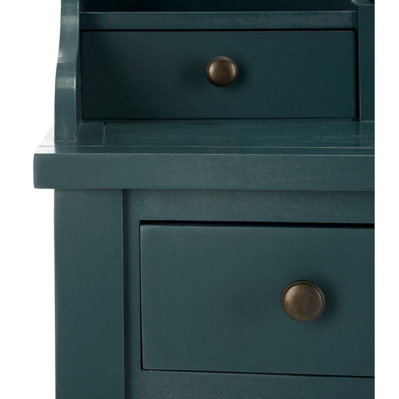 Landon Writing Desk - AMH6516 - Teal - Safavieh Couture