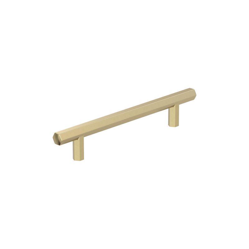 Amerock Caliber 5-1/16 inch (128mm) Center-to-Center Golden Champagne Cabinet Pull