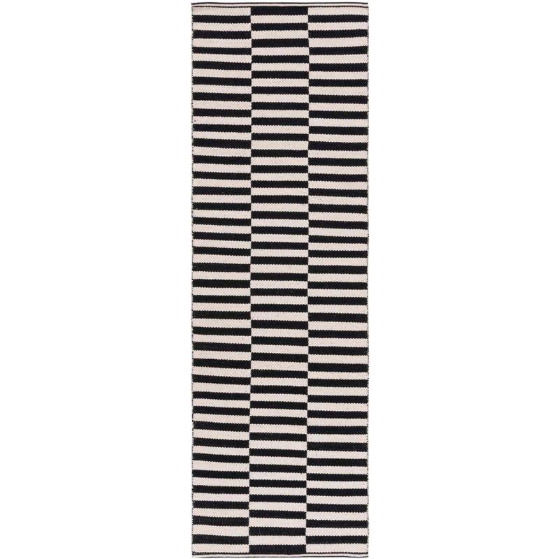 Montauk MTK715 Hand Woven Indoor Runner Rug - Ivory/Black - 2'3"x19' - Safavieh