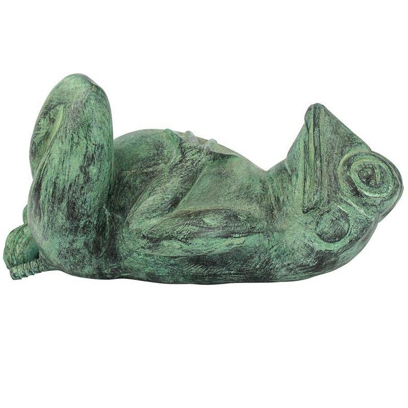 Spitting Lazy Frog Garden Statue