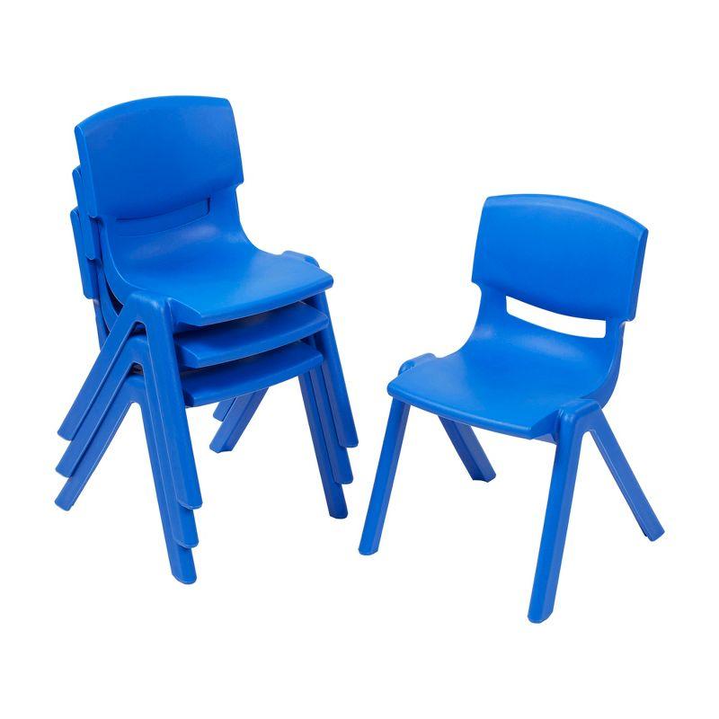 ECR4Kids Plastic School Stack Chair, Classroom Furniture