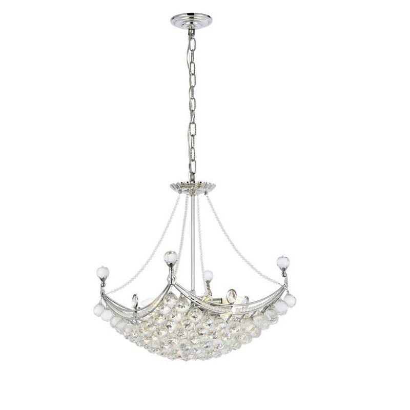 Elegant Lighting Corona 8 light Gold Chandelier Clear Royal Cut Crystal