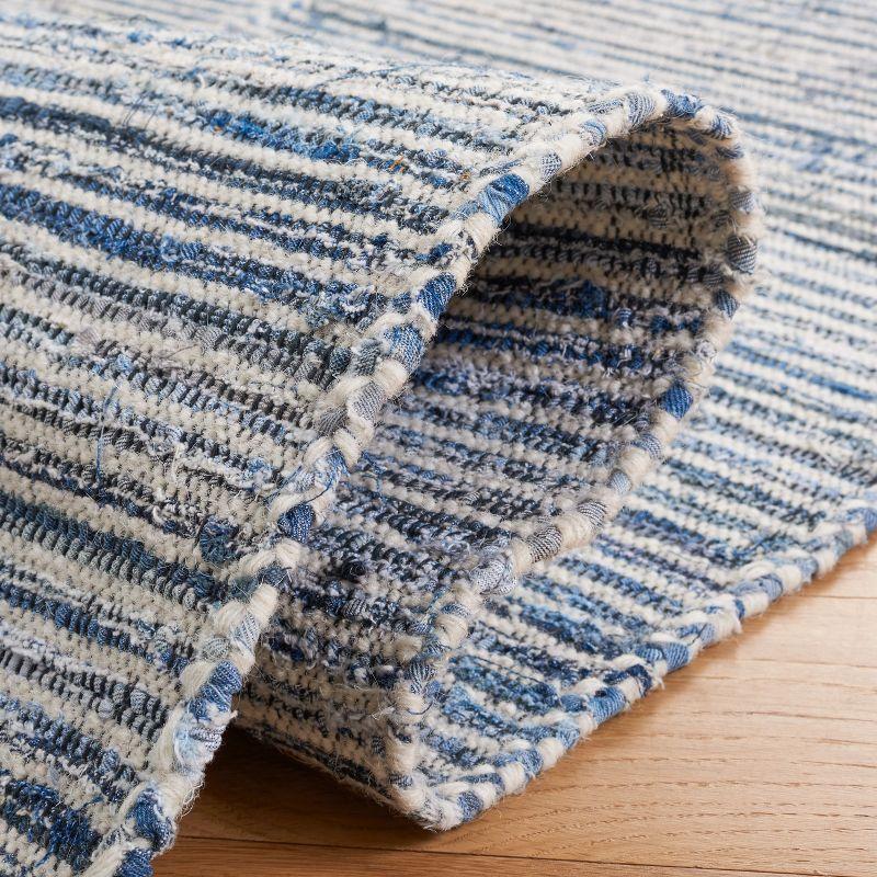 Kilim KLM310 Hand Woven Area Rug - Blue/Ivory - 3'x5' - Safavieh.