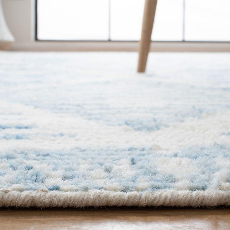Kenya KNY175 Hand Knotted Area Rug - Light Blue/Ivory - 8'x10' - Safavieh