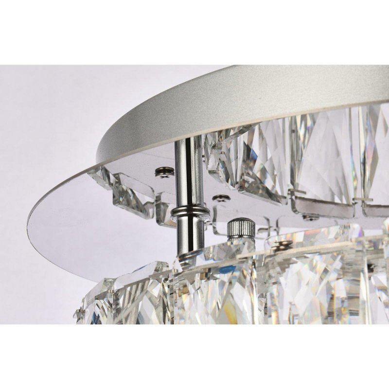 Elegant Lighting Monroe 12 inch LED single flush mount in chrome