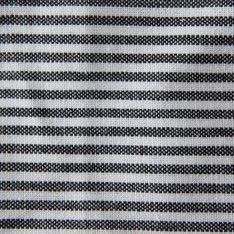 Design Imports  Dishtowel Set Gingham/Buffalo Check 3 Piece, 20X30", Black