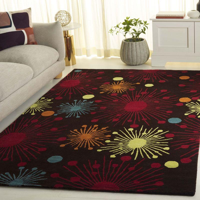 Soho SOH747 Hand Tufted Indoor Area Rug - Brown/Multi - 7'6"x9'6" - Safavieh