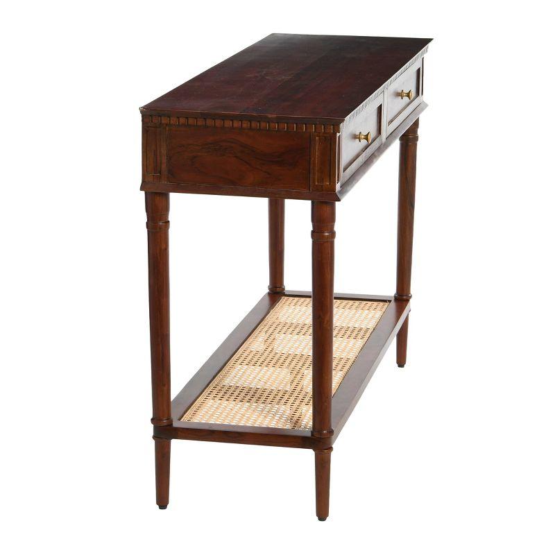 Storied Home Maxwelton Console Table Brown