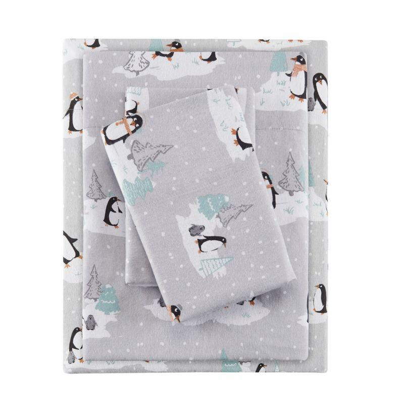 Madison Park Cozy Flannel 100% Cotton Sheet Set