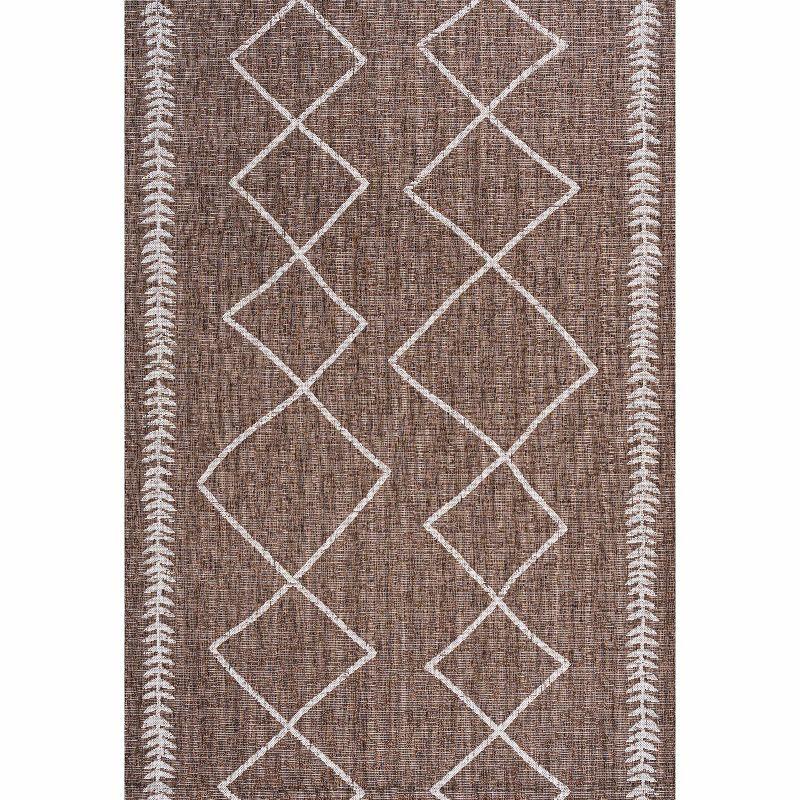 Derya Diamond Trellis Indoor/Outdoor Area Rug - JONATHAN Y