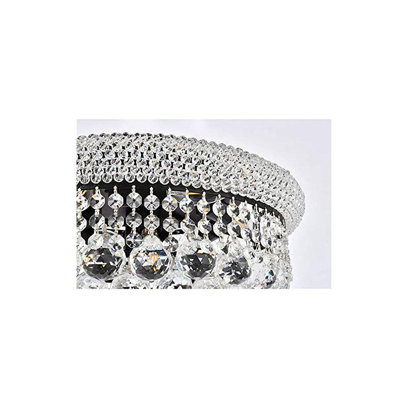 Elegant Lighting Primo 16 inch black flush mount