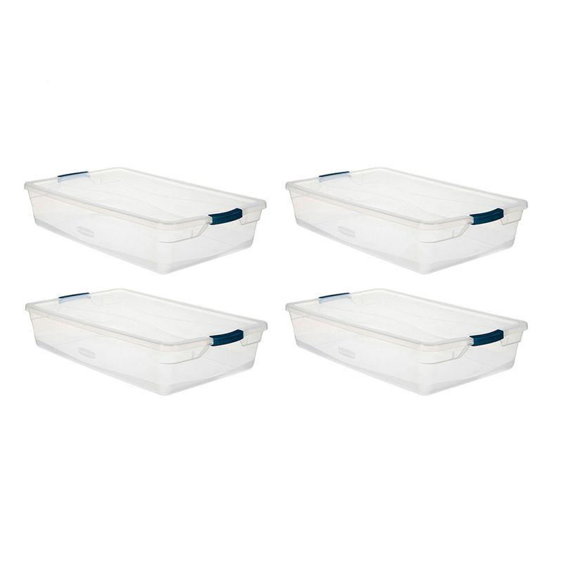 BEACHWATER POOL & SPA, LLC Rubbermaid Cleverstore Clear Storage Bins with Lids