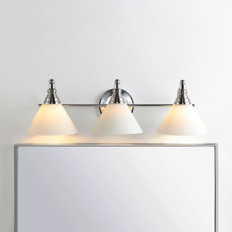 Panya Wall Sconce - Nickel/Clear - Safavieh