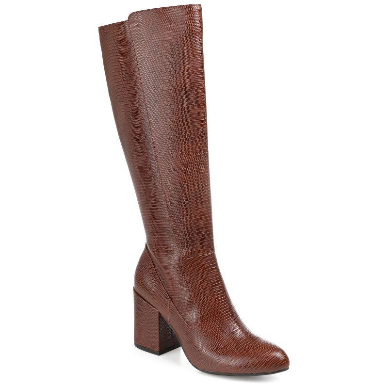 Journee Collection Extra Wide Calf Women's Tavia Boot Brown 10