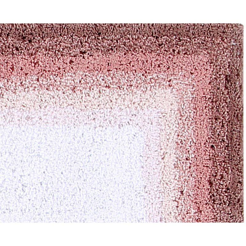 17"x24" Torrent Collection 100% Cotton Bath Rug Rose - Better Trends: Machine Washable, Tufted, Spray Latex Backing