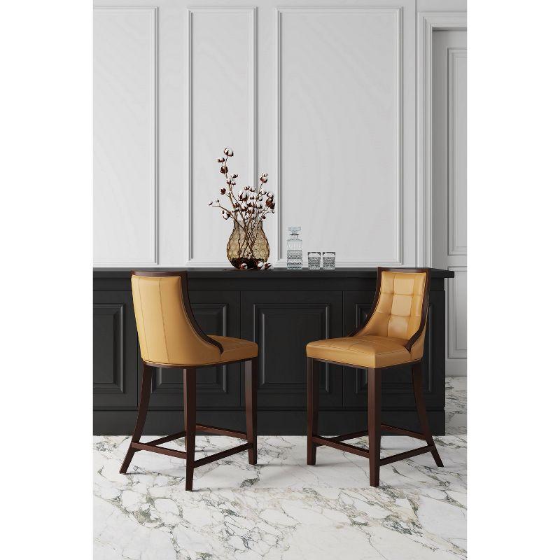 Fifth Ave Beech Wood Counter Height Barstool - Manhattan Comfort