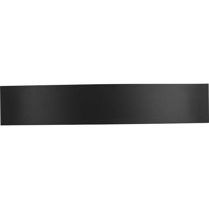 Progress Lighting Curvity 1-Light LED Vanity Light in Matte Black Aluminum, 24" - Contemporary Bathroom Lighting