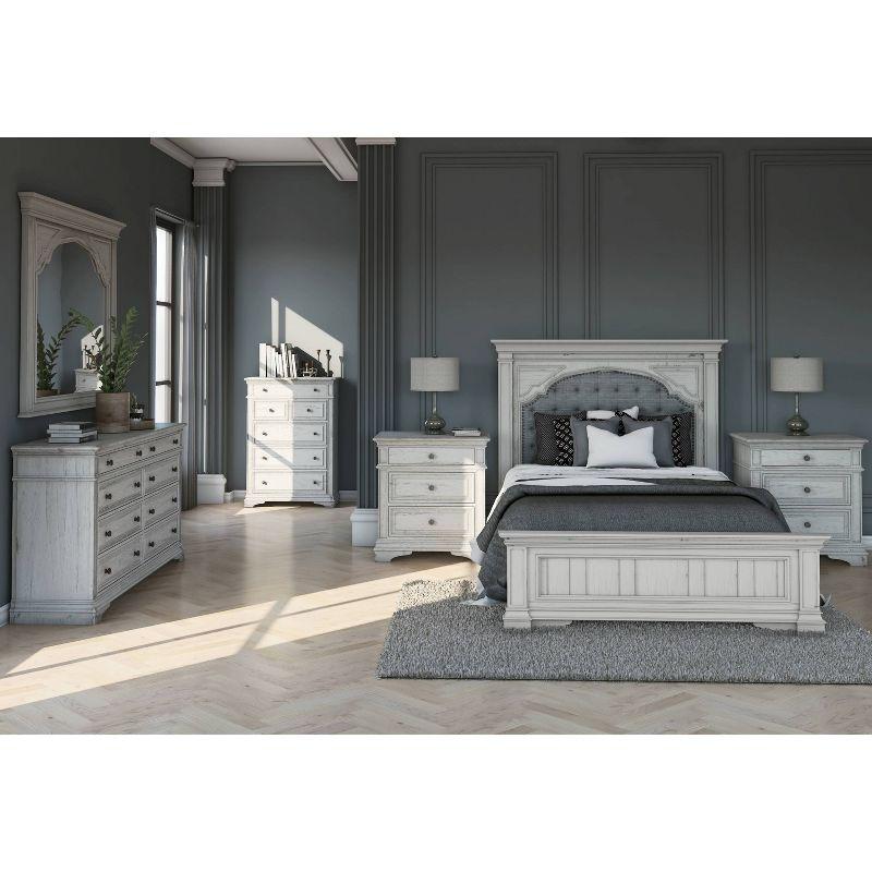 Queen Highland Park Bed Rustic Ivory - Steve Silver Co.