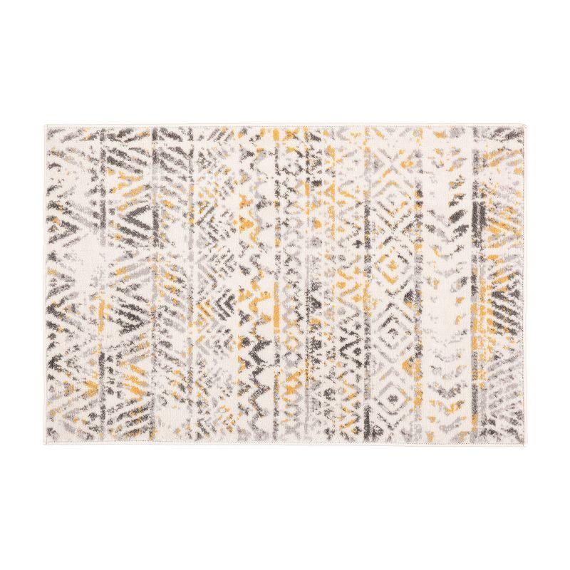 World Rug Gallery Geometric Distressed Bohemian Area Rug