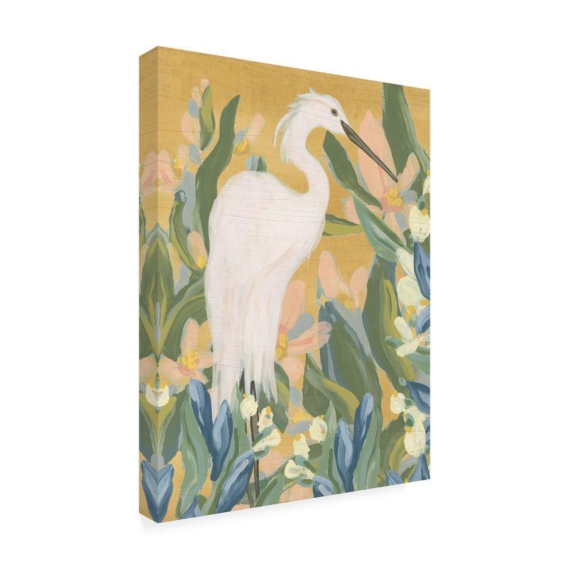 Modern & Contemporary " Floral Egret II " by June Erica Vess