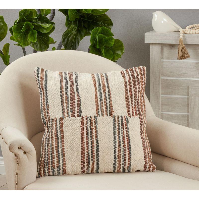 Saro Square Cotton Pillow Cover & Insert | Wayfair