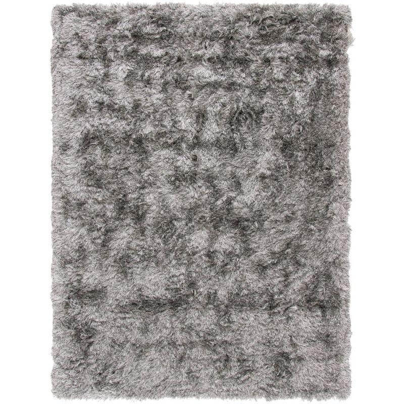 Paris Shag SG511 Hand Tufted Indoor Area Rug - Silver - 5'x7' - Safavieh
