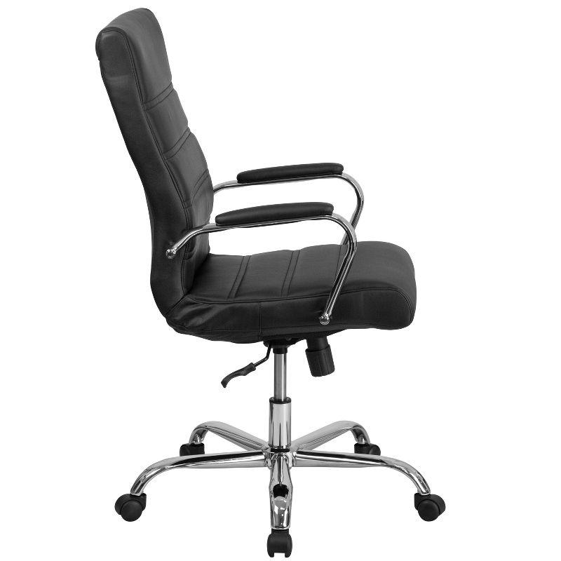 Flash Furniture High Back Executive Swivel Office Chair with Metal Frame and Arms